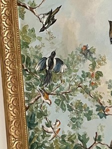 Oiseaux plafond peint